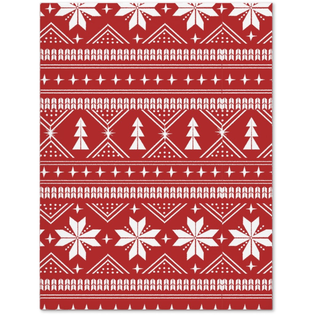 Nordic Sweater - Red Journal, Red, Red