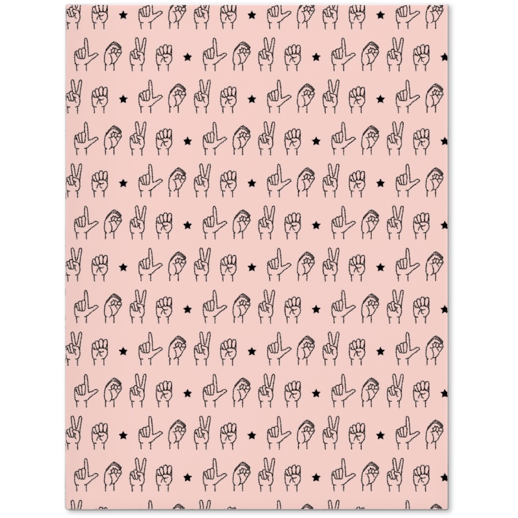 Love Sign Language Journal, Pink, Ballet Slipper
