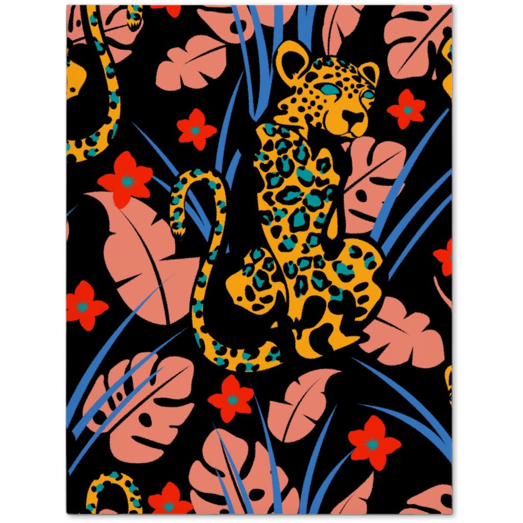 Leopard - Multi on Black Journal, Multicolor