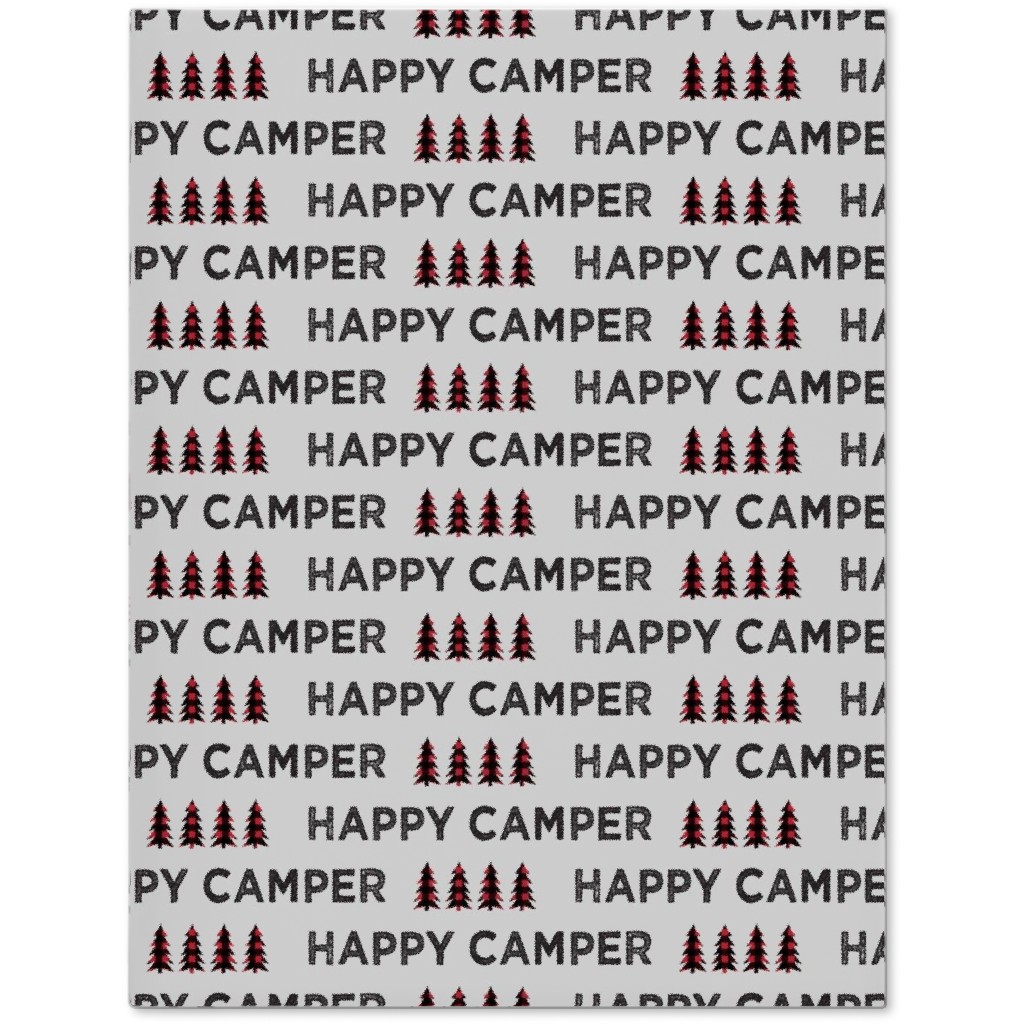 Happy Camper on Fog - Gray Journal, Brown