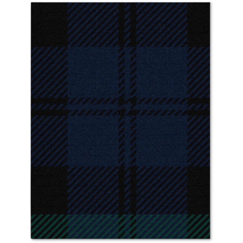 Blackwatch Tartan - Black Journal, Black, Black