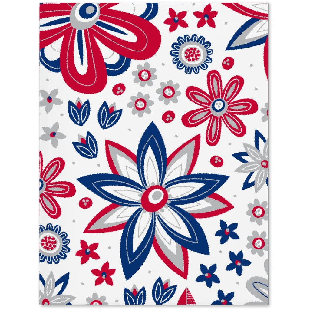 Bohemian Fields - Red, White and Blue Journal, Red, Red