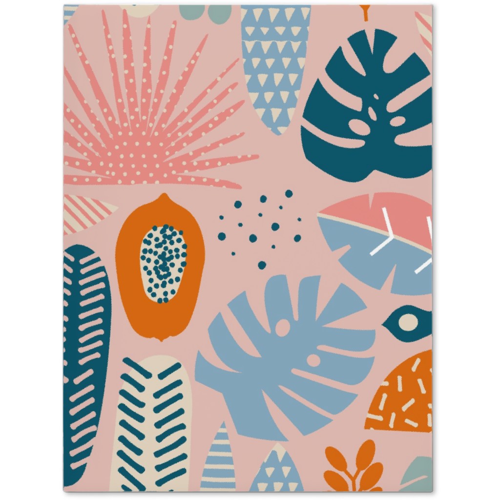 Retro Tropical Pattern Journal, Multicolor