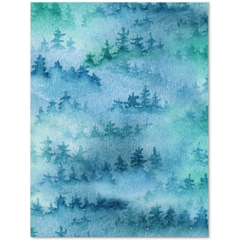 Watercolor Forest - Green and Blue Journal, Green