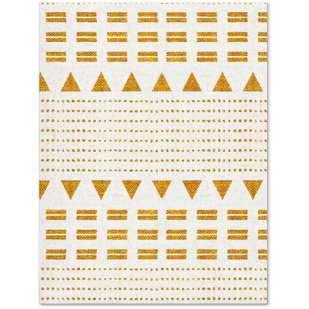 North Boho Stripe - Yellow Journal, Yellow