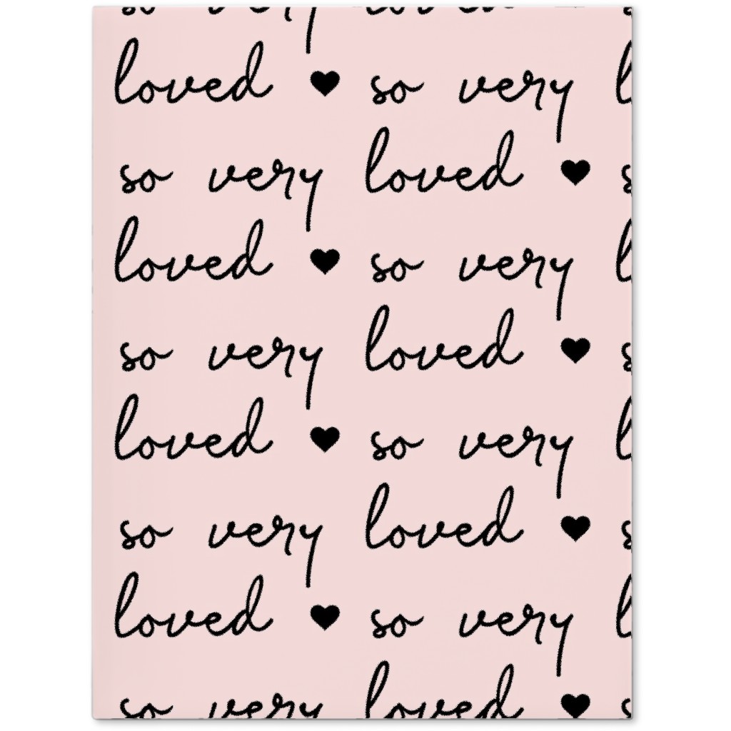 so Very Loved - Pink and Black Journal, Pink