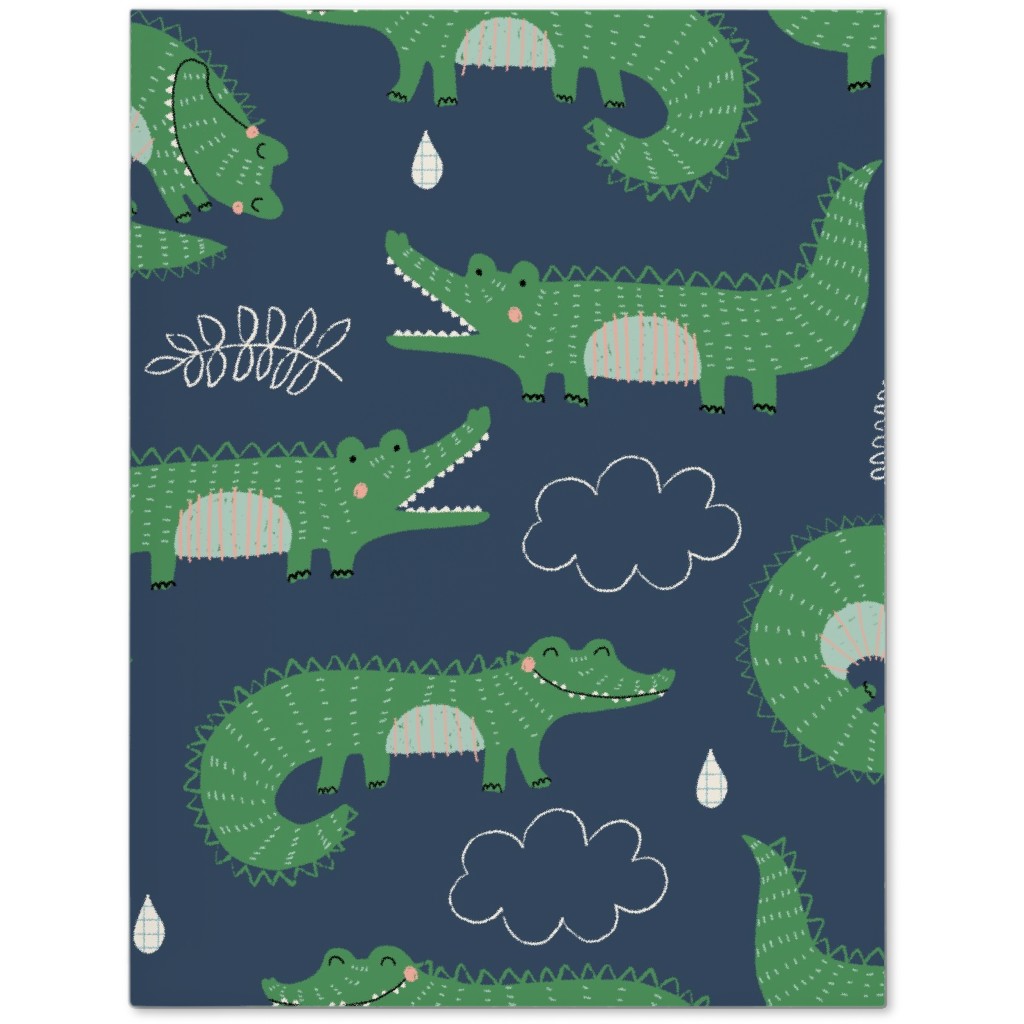 Cute Alligators - Green Journal, Green