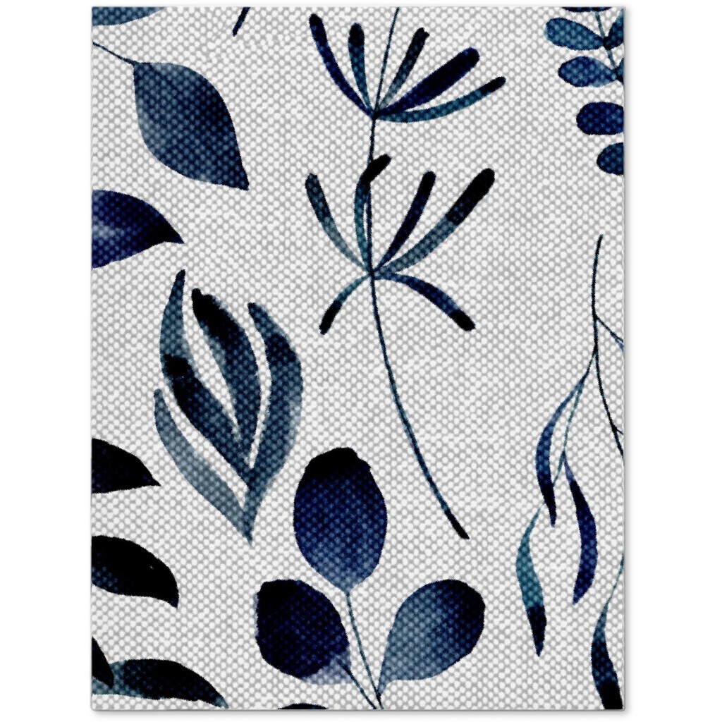 Leaves Nature Botanical Prints Journal, Blue