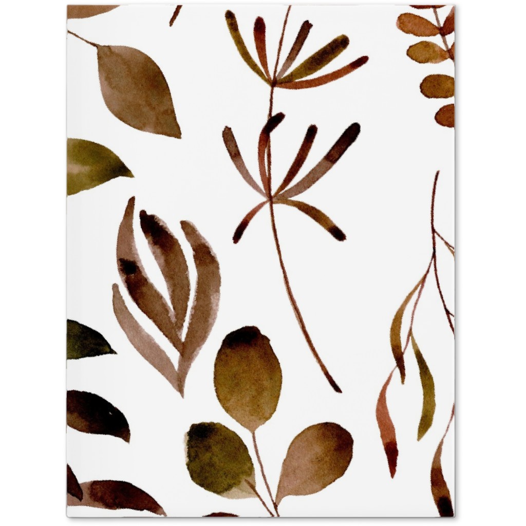 Leaves Nature Botanical Prints Journal, Brown, Cocoa
