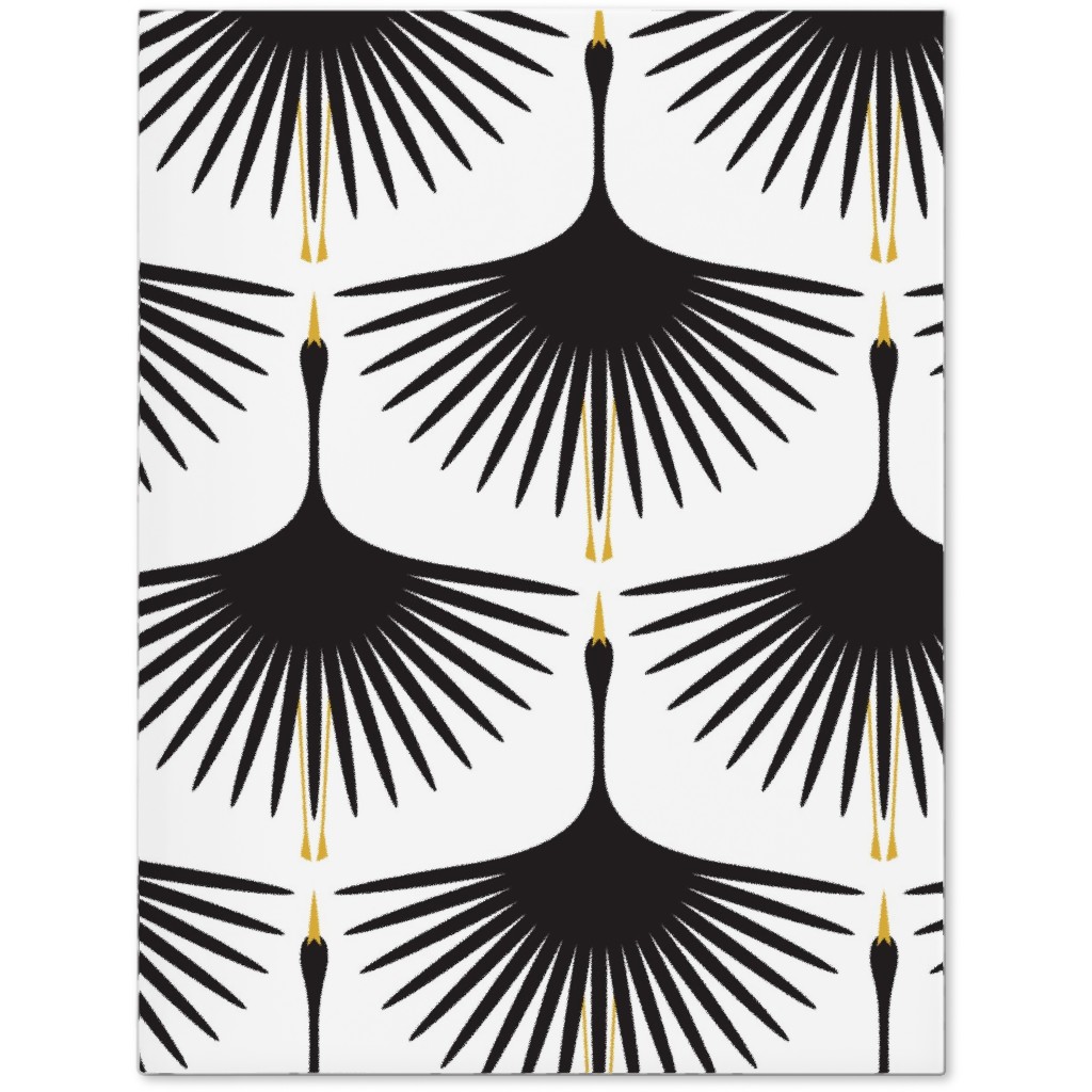Art Deco Swans Journal, White, White