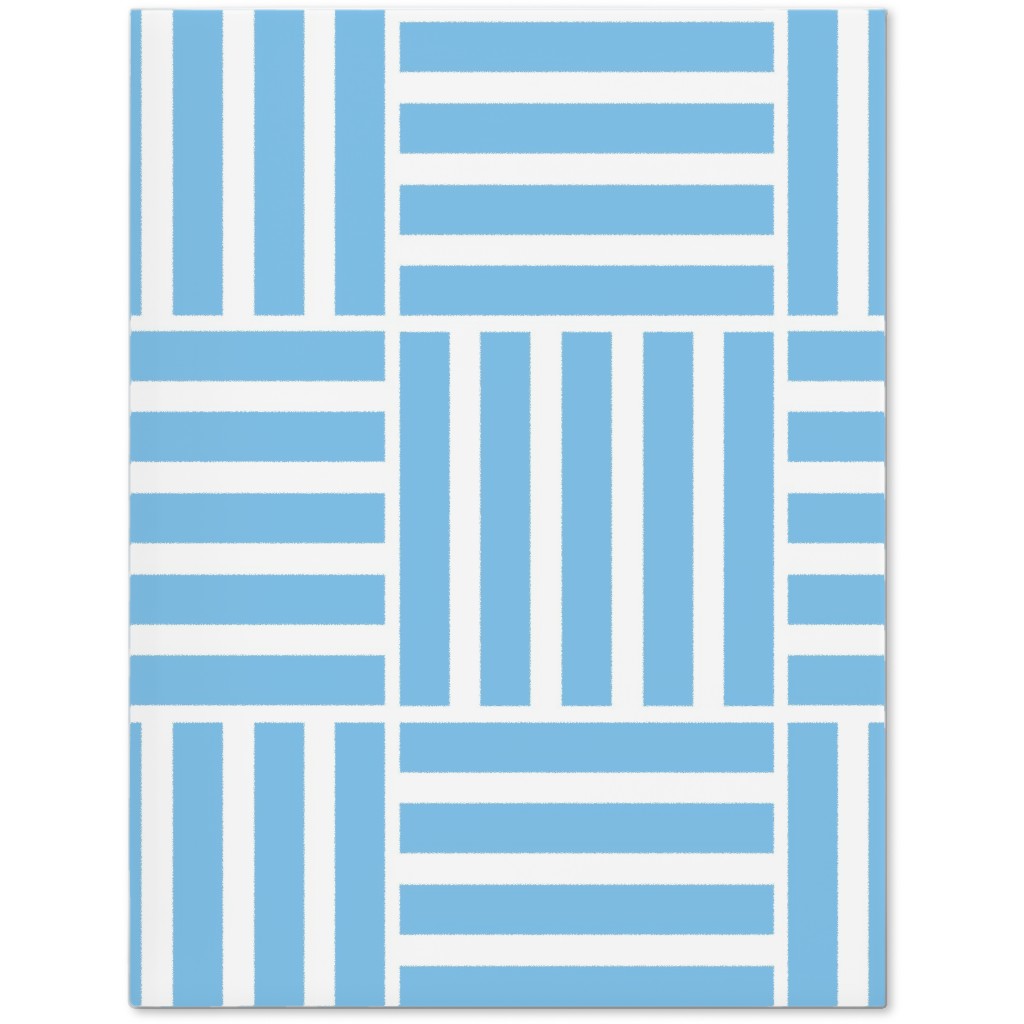 South Beach Stripe - Neptune Journal, Blue, True Blue