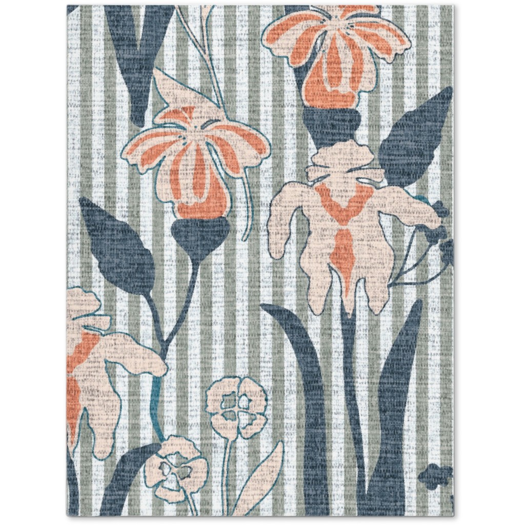 Farmhouse Floral Iris Journal, Blue, True Blue