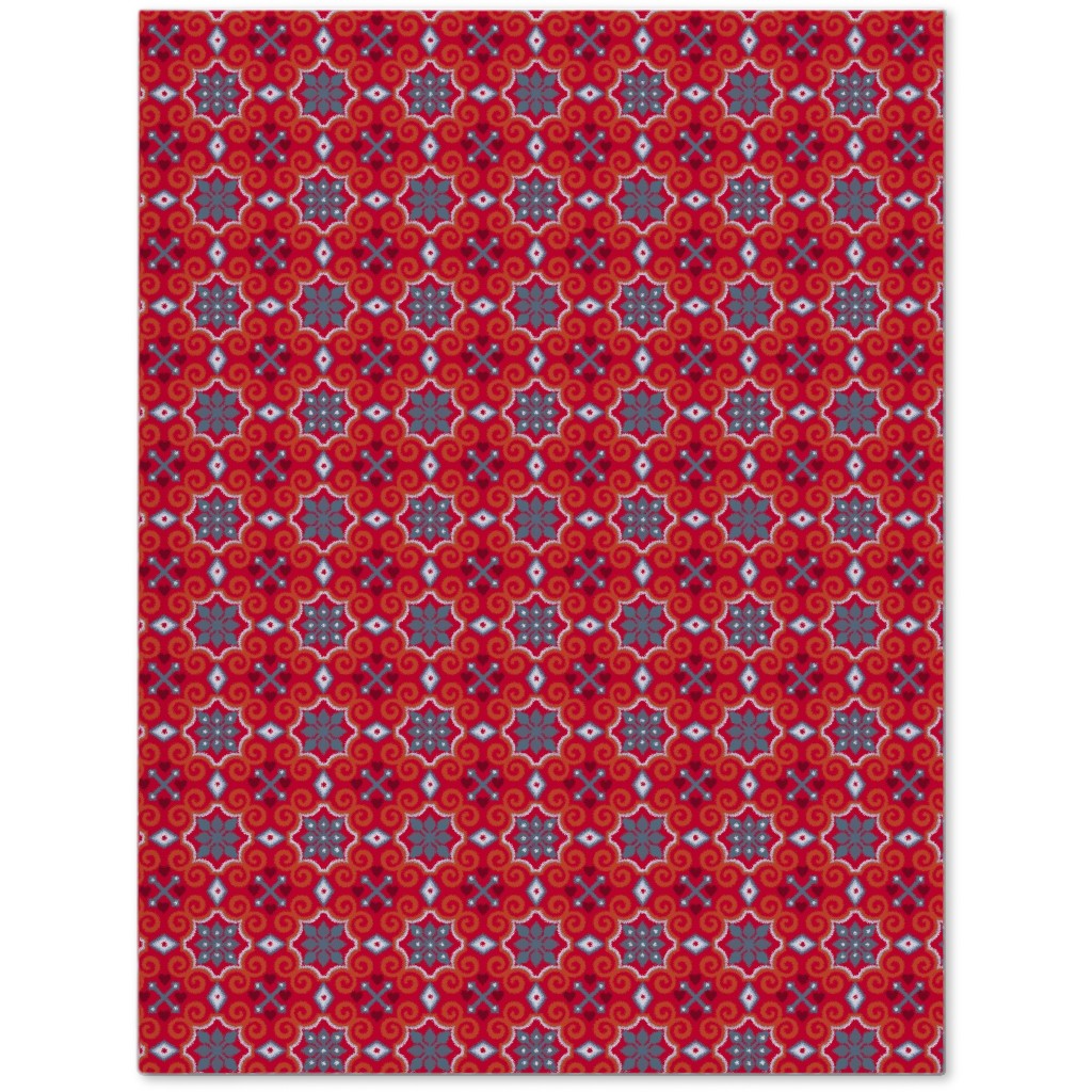 Oriental Ornament - Red Journal, Red