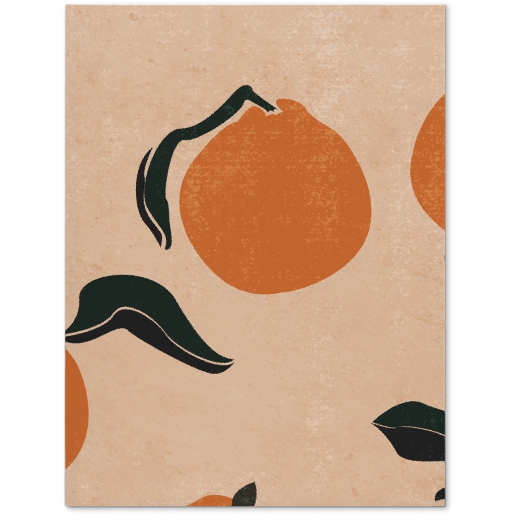 Mid-Century Clementines - Sandy Beige Journal, Orange