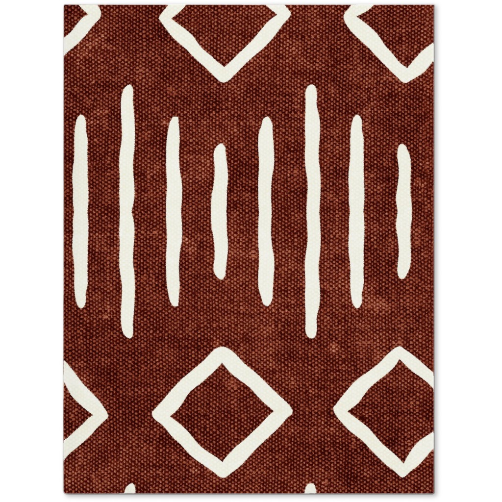 Diamond Mud Cloth Journal, Brown, Chestnut