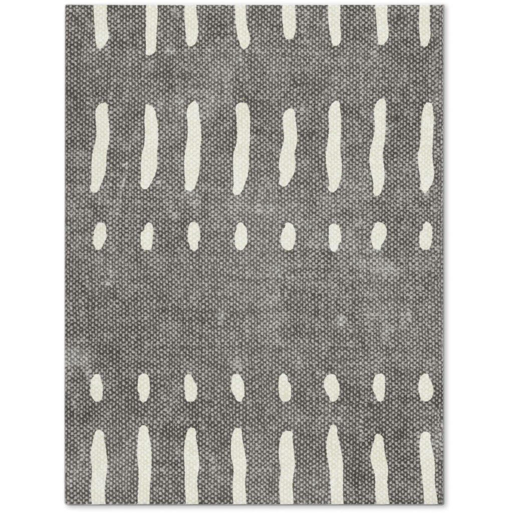 Dash Dot Stripes Journal, Gray