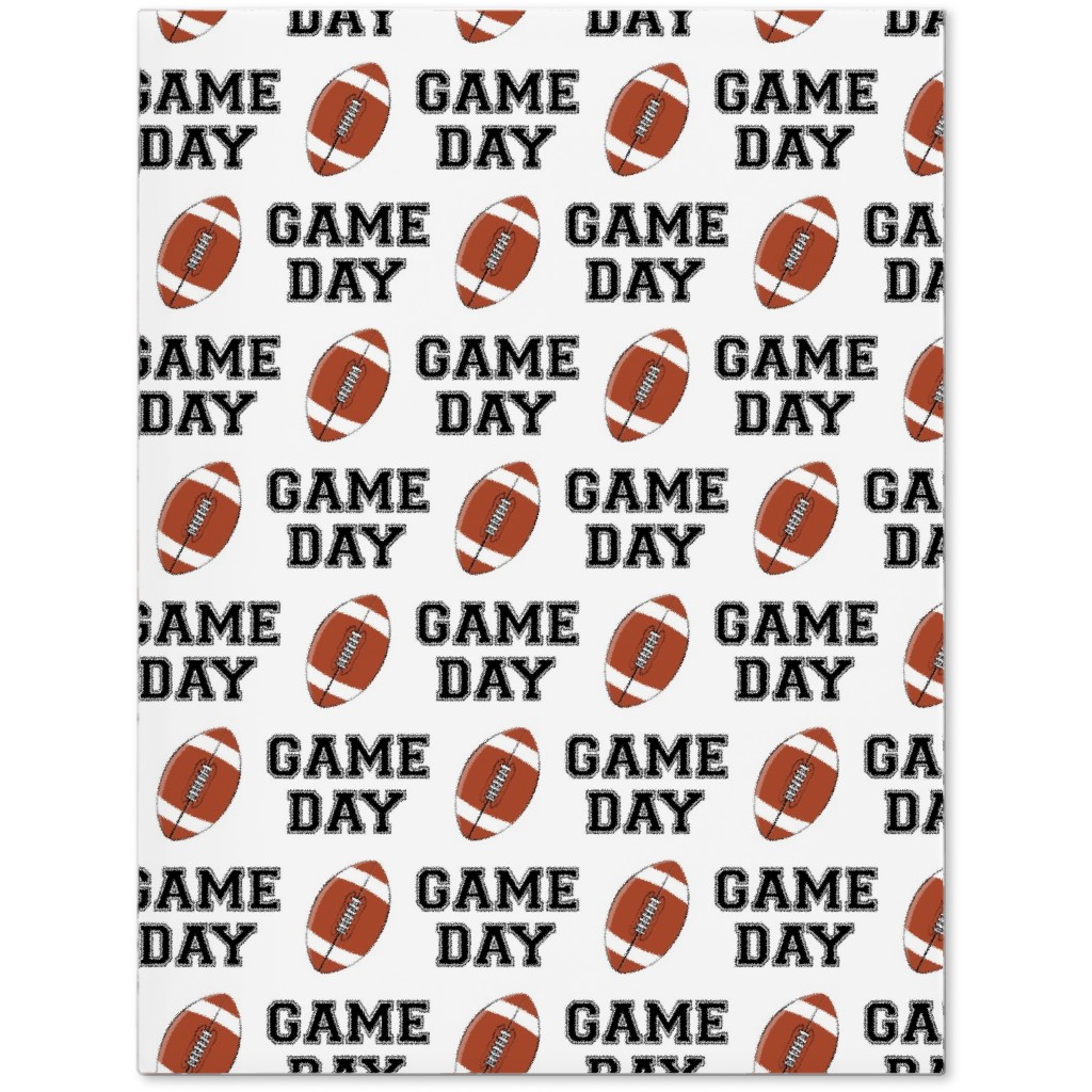 Game Day - College Football - Black and White Journal, Brown