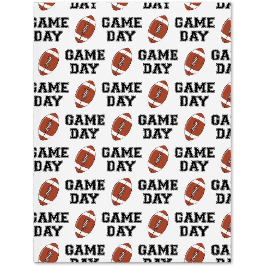 Game Day - College Football - Black and White Journal, Brown, Brown