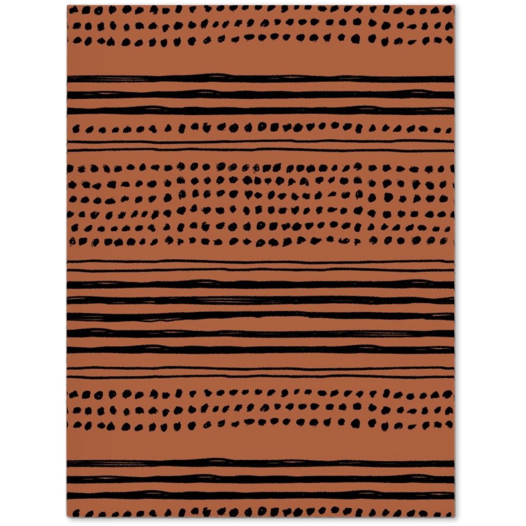 Minimal Mudcloth Journal, Red