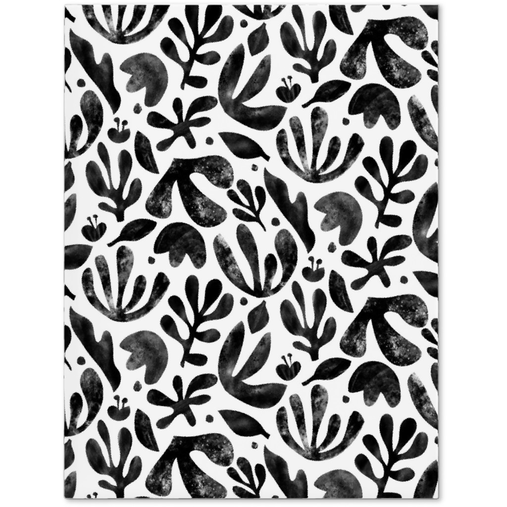 Flower Cutouts - Neutral Journal, Black, Black