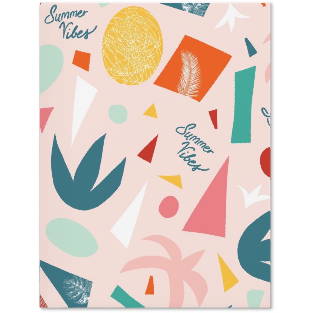 Summer Vibes Collage Journal, Pink, Bright Pink