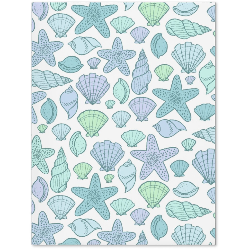 Seashells - Cool Blues Journal, Blue, True Blue