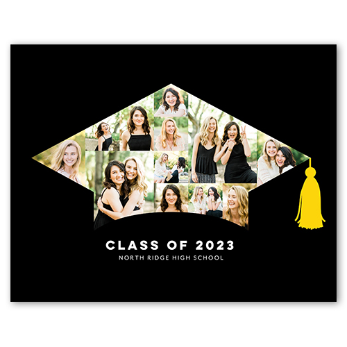 Grad Cap Collage, 8x10black