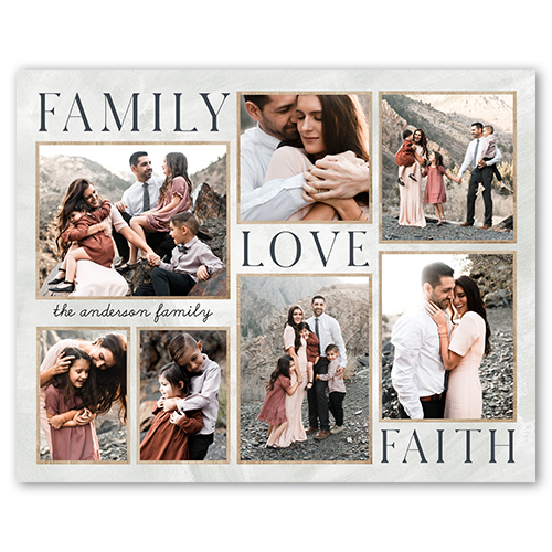 Rustic Family Sentiments, -16x20-Beige