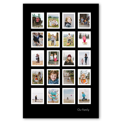 Collage of Twenty, -20x30-Black