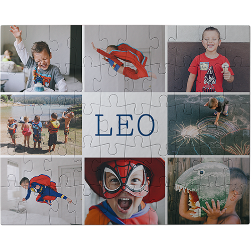 Gallery Monogram Large Piece Puzzle, Puzzle Board, 50 large pieces, Rectangle, Large Piece Puzzle, Multicolor, multi