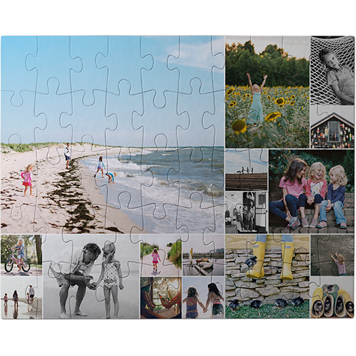 Gallery of Seventeen Large Piece Puzzle, Puzzle Board, 50 large pieces, Rectangle, Large Piece Puzzle, Multicolor, multi