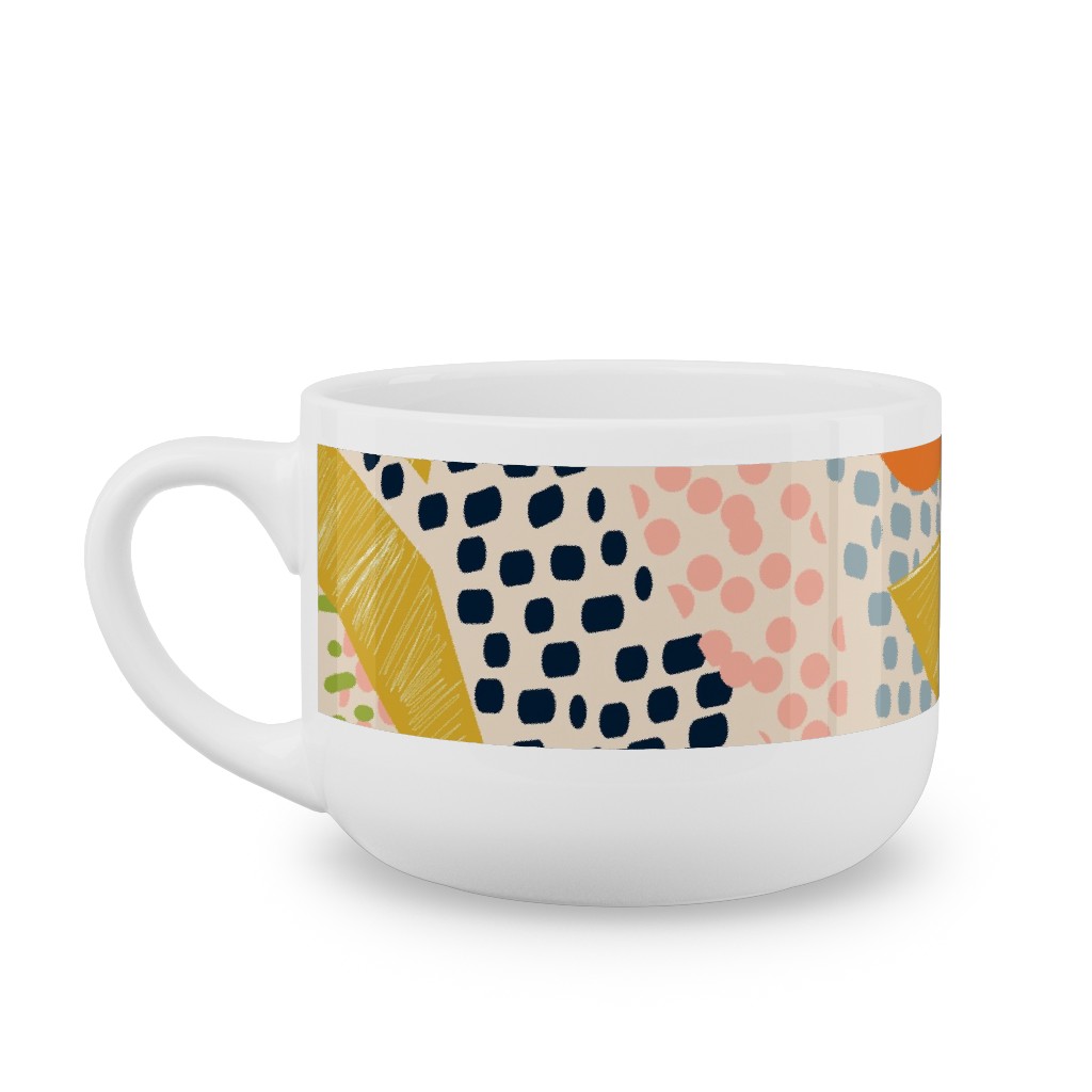 Tropical Foliage Natural Retro Multi Latte Mug Shutterfly