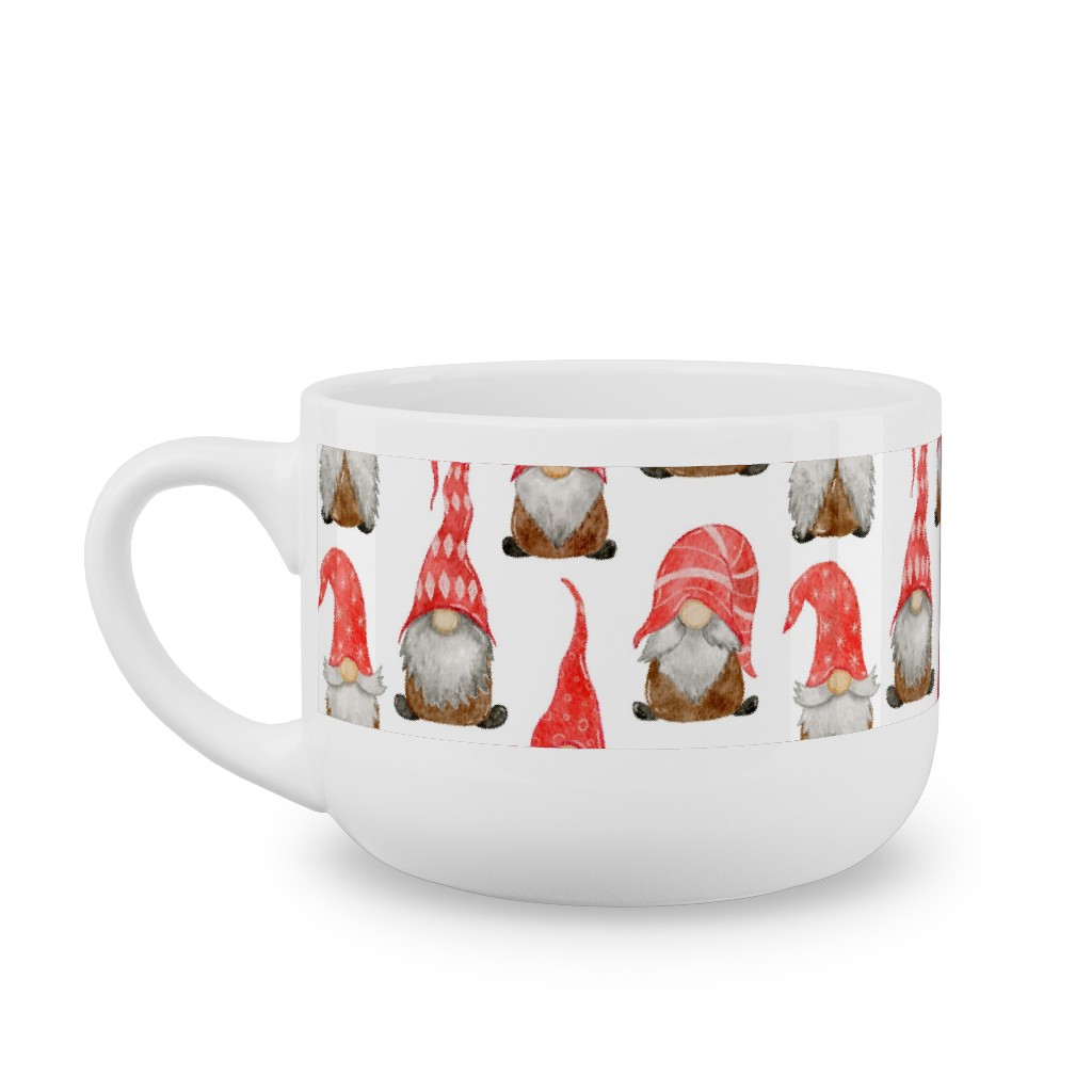 My Gnomes Latte Mug, White,  , 25oz, Red