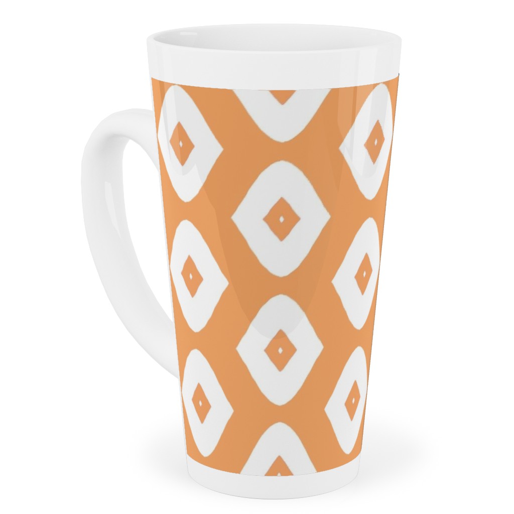Diamond Girl - Orange Tall Latte Mug, 17oz, Orange, Orange