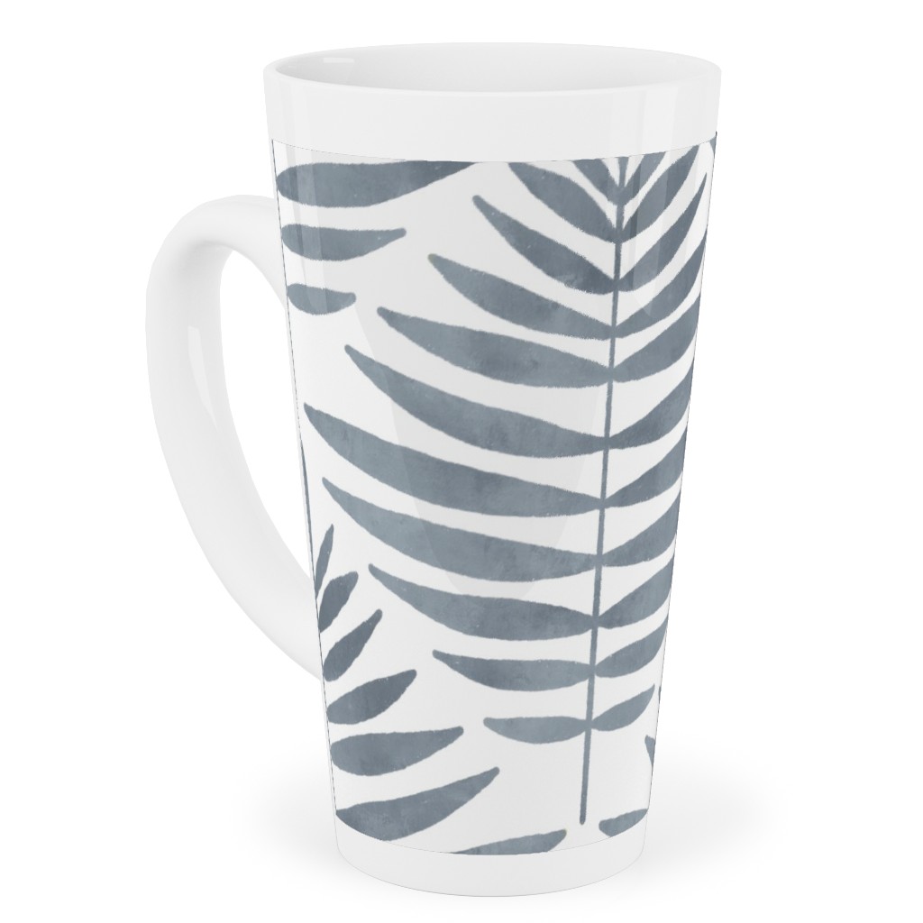 Largo - Gray Tall Latte Mug, 17oz, Gray, Gray