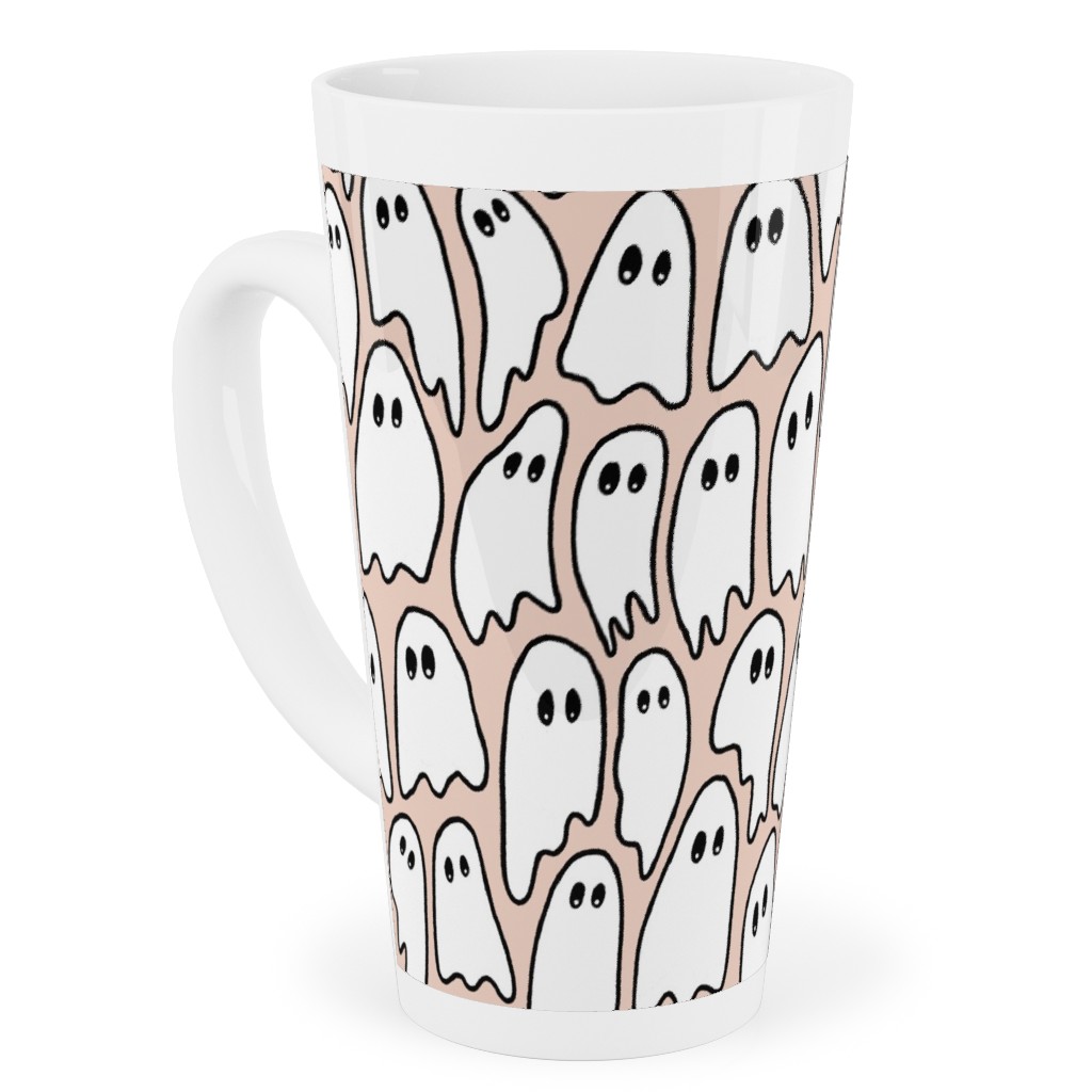 Ghosted Tall Latte Mug, 17oz, Pink, Ballet Slipper