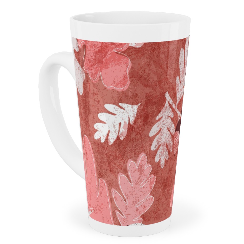 Oak Forest - Red Tall Latte Mug, 17oz, Red