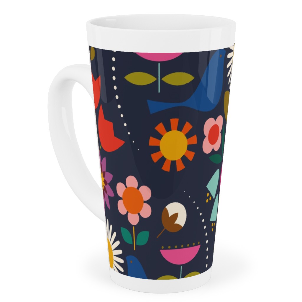 Scandinavian Primavera - Multi Tall Latte Mug, 17oz, Multicolor