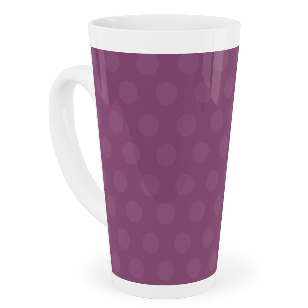 Bubbles - Purple Tall Latte Mug, 17oz, Purple