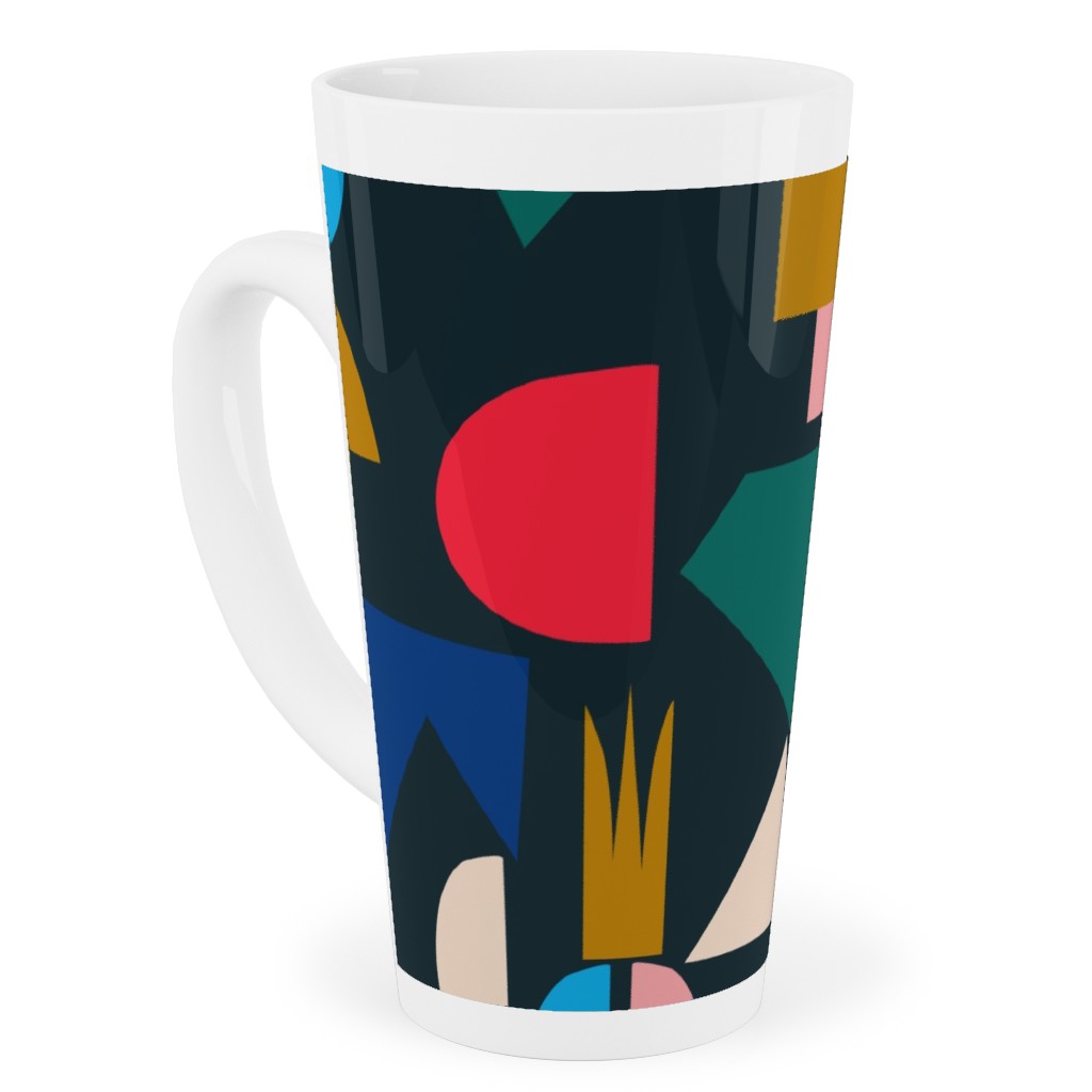 Shape of Things - Multi Tall Latte Mug, 17oz, Multicolor