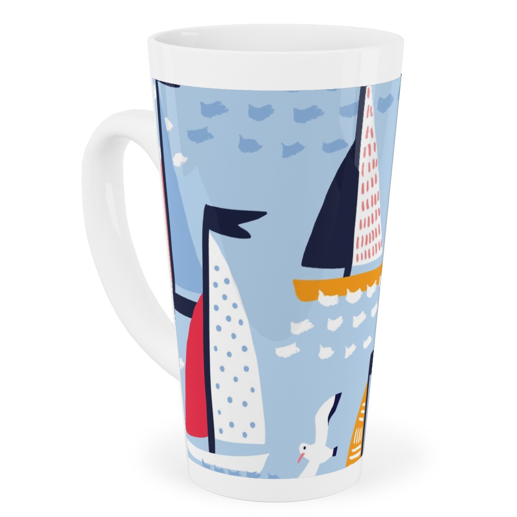 Regatta Tall Latte Mug, 17oz, Blue