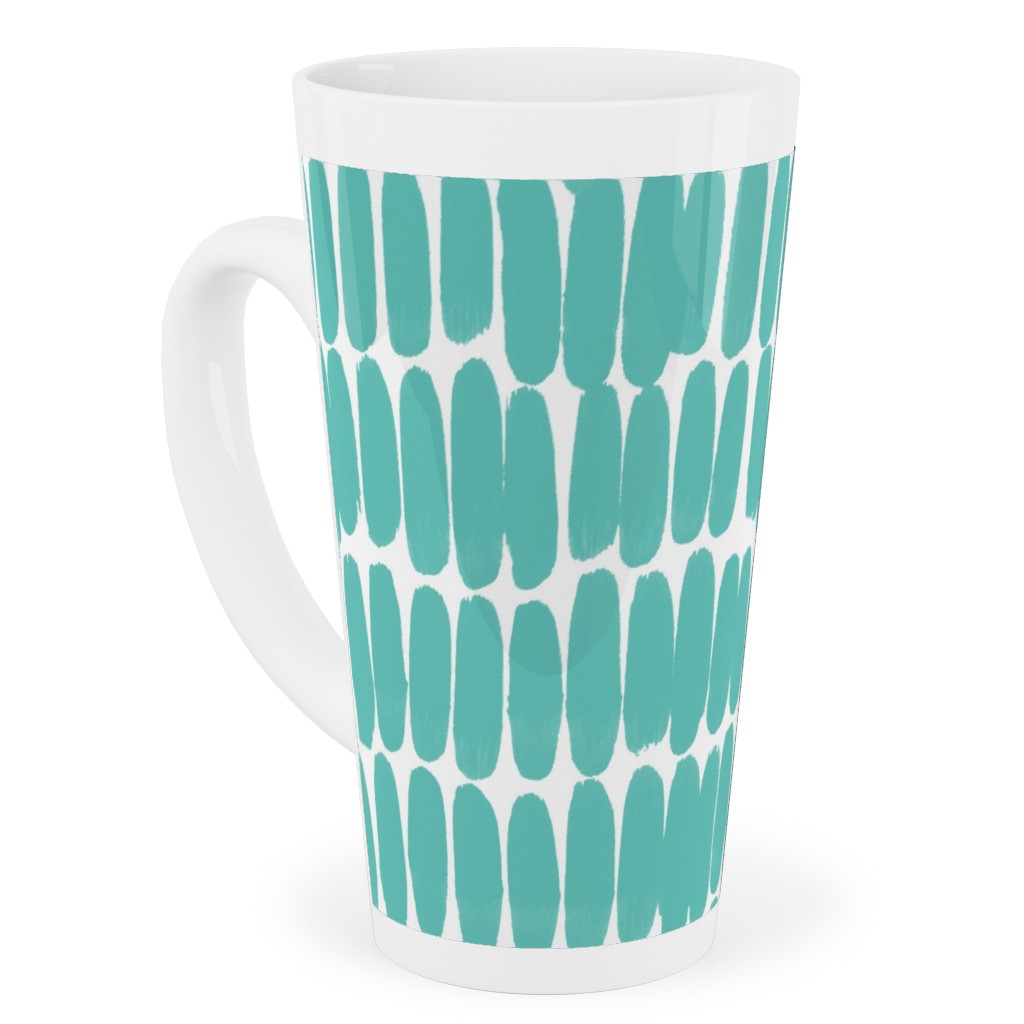 Hatches Tall Latte Mug, 17oz, Green, Sea