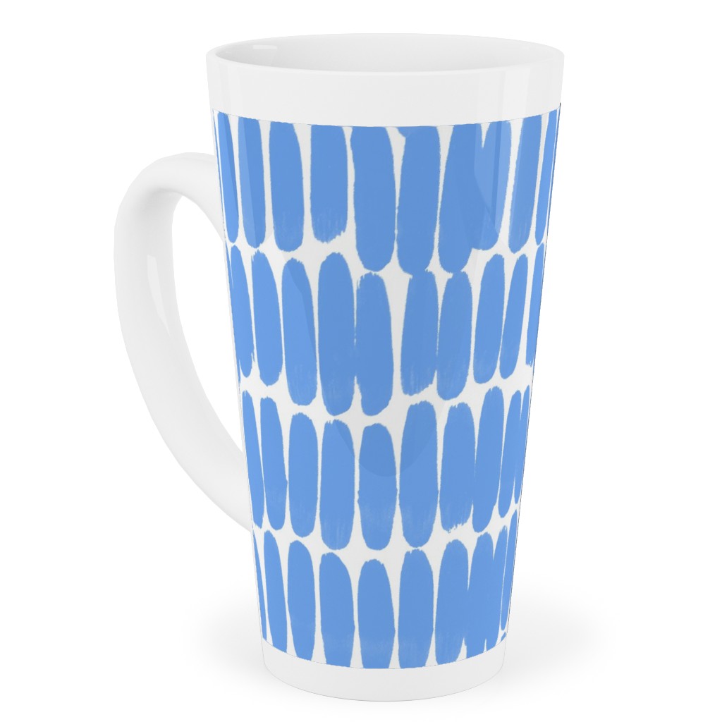 Hatches Tall Latte Mug, 17oz, Blue, Periwinkle