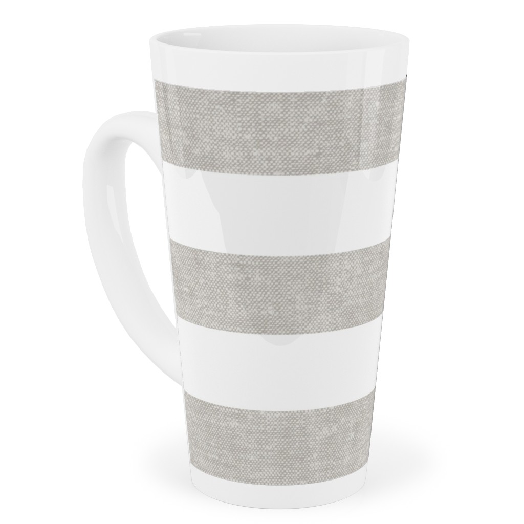 Tiles - Rectangles - Stone Tall Latte Mug, 17oz, Gray, Gray