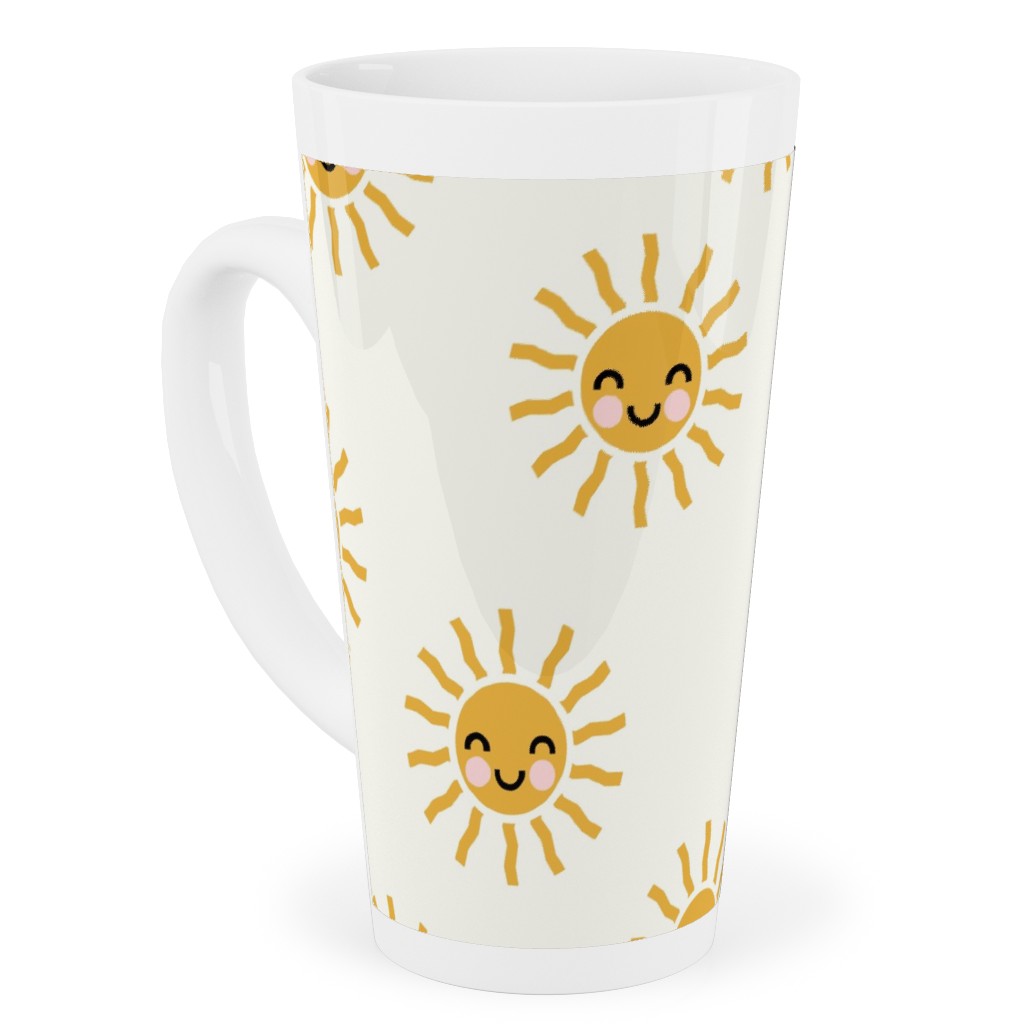 Cute Sunshine - Yellow Tall Latte Mug, 17oz, Yellow