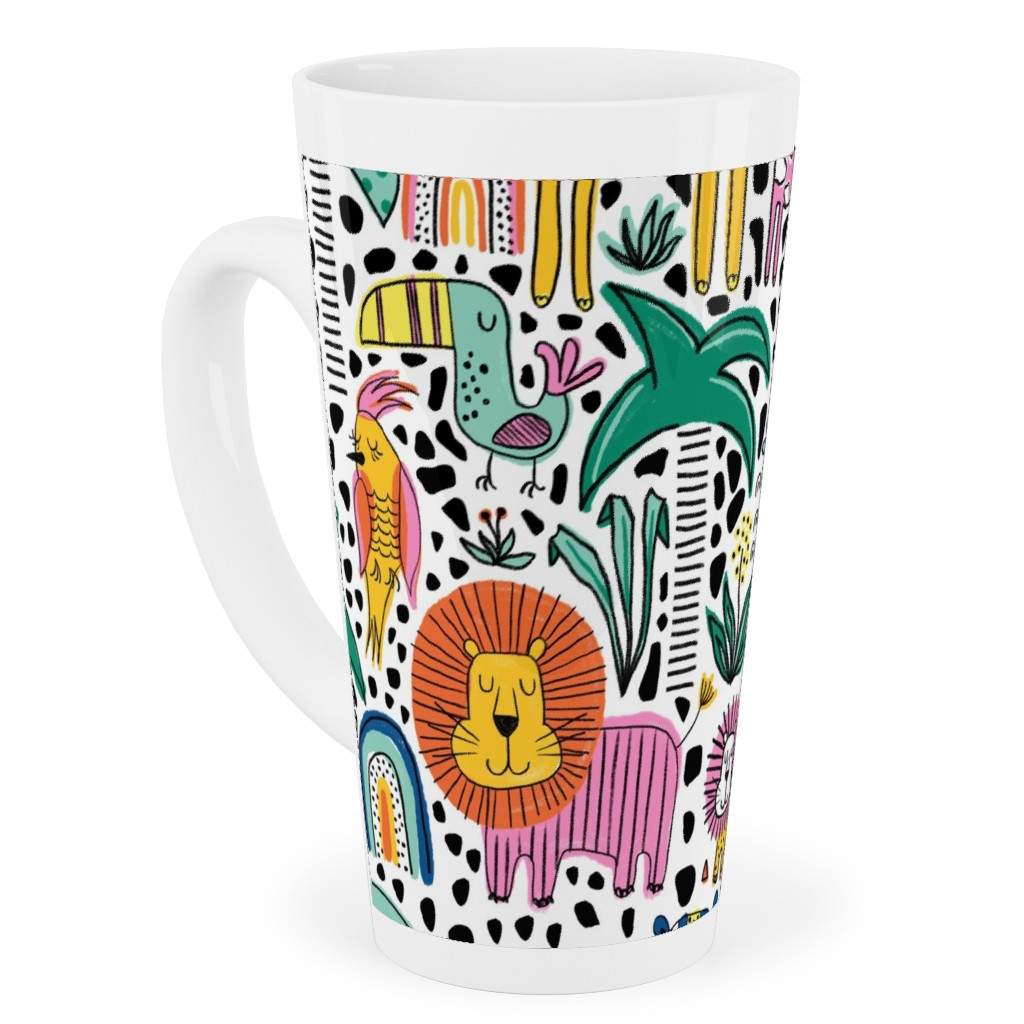 Safari Fun - Multi Tall Latte Mug, 17oz, Multicolor