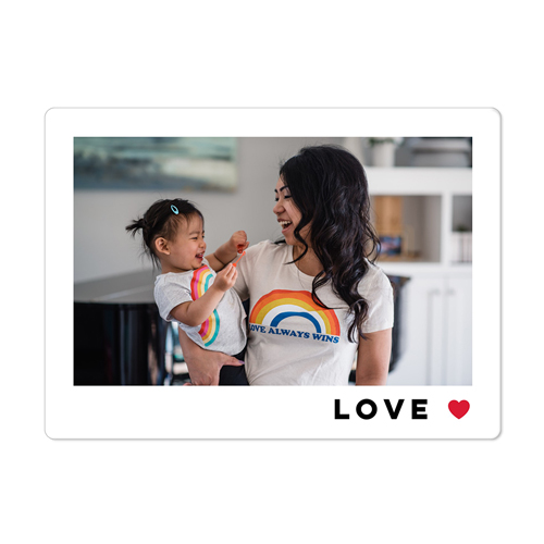 Modern Love Frame Magnet, 4x5.5, White