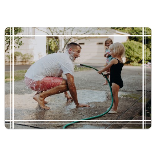 Intersecting Ways Magnet, 3x5, White, white