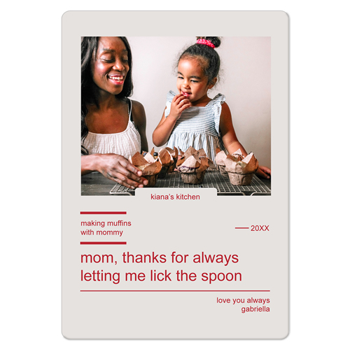 Memory Card Magnet, 3x5, Beige