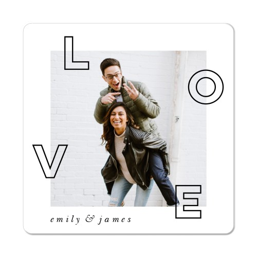 Love Everywhere Magnet, 3x3, White